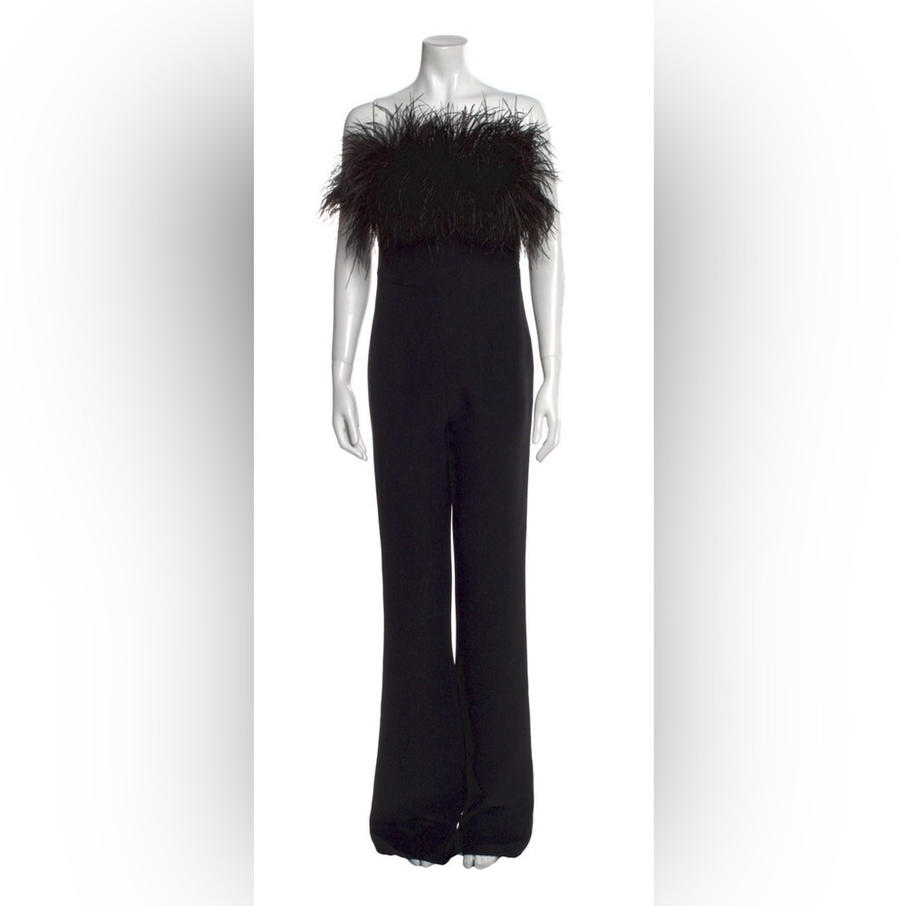 Safiyaa elegant, feathered jumpsuit